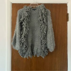 Sioni Women’s SMALL Gray Open Front Sweater